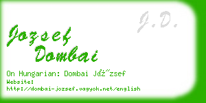 jozsef dombai business card